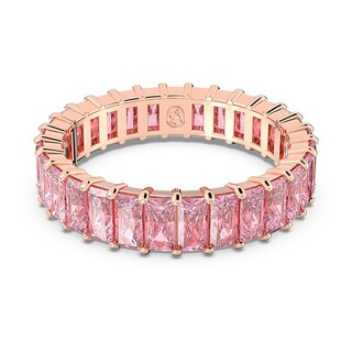 Foto 1 | Foto 1 | Anillo Swarovski Matrix Talla Baguette Rosa Baño Tono Rosa 5648286 Joyería De Lujo Para Mujer Ideal Para Regalo Elegante