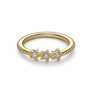 Foto 2 | Foto 2 | Anillo Pandora Estrella Celestial Recubrimiento En Oro 14k 162333c01 Baño De Oro 14k Joyería De Lujo Mujer Ideal