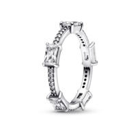 Anillo Pandora Barras Rectangulares En Pavé Reluciente 192397c01 Joyería De Lujo Para Mujer Ideal Para Regalo Elegante