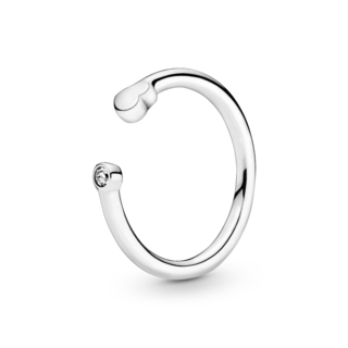 Foto 1 | Foto 1 | Anillo Pandora Abierto Con Corazón Pulido Original Exclusivo 198559c01 Diseño Abierto Versátil Joyería De Lujo Para Mujer Ideal