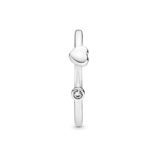 Foto 2 | Foto 2 | Anillo Pandora Abierto Con Corazón Pulido Original Exclusivo 198559c01 Diseño Abierto Versátil Joyería De Lujo Para Mujer Ideal