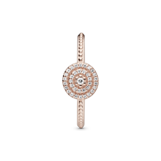 Foto 3 | Foto 3 | Anillo Pandora Brillo Elegante Recubrimiento En Oro Rosa 14k 180986cz Baño De Oro Rosa 14k Joyería De Lujo Para Mujer Ideal