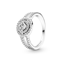 Anillo Pandora Halo Doble Resplandeciente Original Exclusivo 199408c01 Joyería De Lujo Para Mujer Ideal Para Regalo Elegante