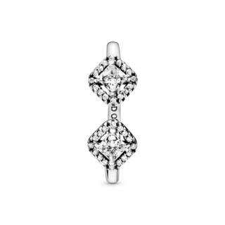 Foto 3 | Foto 3 | Anillo Pandora Abierto Brillo Cuadrado Original Joyería Fina 198506c01 Diseño Abierto Versátil Joyería De Lujo Para Mujer Ideal