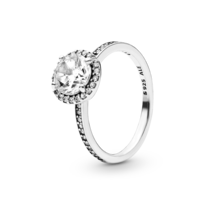 Anillo Pandora Redondo Con Halo Brillante Original Para Mujer 196250cz Joyería De Lujo Para Mujer Ideal Para Regalo Elegante