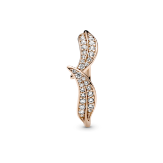 Foto 3 | Foto 3 | Anillo Pandora Hojas Relucientes Recubrimiento En Oro 14k 189533c01 Baño De Oro 14k Joyería De Lujo Mujer Ideal