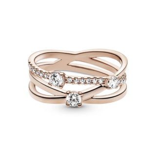 Foto 2 | Foto 2 | Anillo Pandora Banda Triple Resplandeciente 14k 189400c01 Joyería De Lujo Para Mujer Ideal Para Regalo Elegante