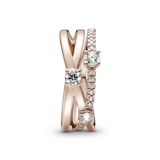 Foto 3 | Foto 3 | Anillo Pandora Banda Triple Resplandeciente 14k 189400c01 Joyería De Lujo Para Mujer Ideal Para Regalo Elegante