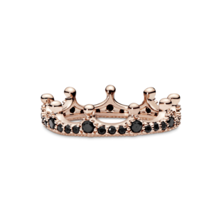 Foto 2 | Foto 2 | Anillo Corona Reluciente Con Piedras Negras Pandora Moments 187087nck Baño De Oro 14k Colección Pandora Moments Original