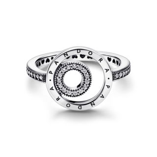 Foto 1 | Foto 1 | Anillo Círculos En Pavé Con Logotipo Pandora Signature 192316c01 Joyería De Lujo Para Mujer Ideal Para Regalo Elegante