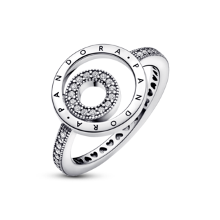 Foto 2 | Foto 2 | Anillo Círculos En Pavé Con Logotipo Pandora Signature 192316c01 Joyería De Lujo Para Mujer Ideal Para Regalo Elegante