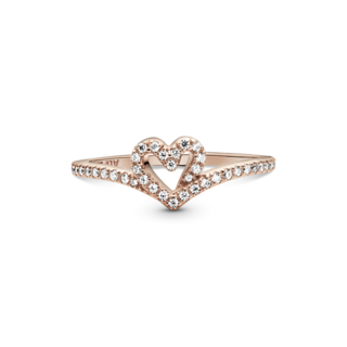 Foto 2 | Foto 2 | Anillo Pandora Hueso De Los Deseos Con Corazón 14k 189302c01 Joyería De Lujo Para Mujer Ideal Para Regalo Elegante