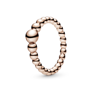 Foto 1 | Foto 1 | Anillo Pandora Sarta De Cuentas Recubrimiento En Oro Rosa 14k 187536 Baño De Oro Rosa 14k Joyería De Lujo Mujer Ideal