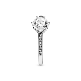 Foto 4 | Foto 4 | Anillo Pandora Corona Deslumbrante Transparente Original 198289cz Baño De Oro 14k Joyería De Lujo Para Mujer Ideal Para Regalo
