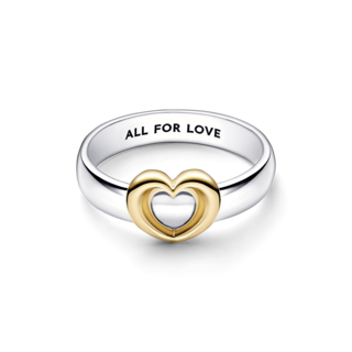 Foto 2 | Foto 2 | Anillo Pandora Corazón Deslizante En Dos Donos Radiante 162504c00 Ajustable Joyería De Lujo Para Mujer Ideal Para Regalo