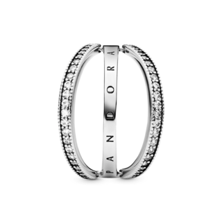 Foto 3 | Foto 3 | Anillo Con Corazones Y Logotipo De Pandora Signature Original 197404cz Joyería De Lujo Para Mujer Ideal Para Regalo Elegante