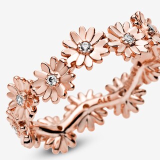 Foto 1 | Foto 1 | Anillo De Corona De Margaritas Brillantes Pandora Moments 188799c01 Baño De Oro 14k Colección Pandora Moments Original Joyería