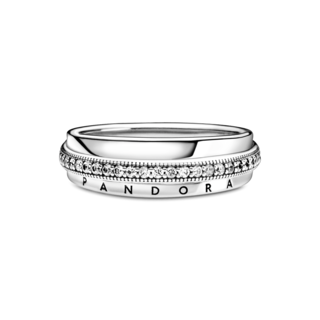 Foto 2 | Foto 2 | Anillo Pandora De Pavé Banda Triple Original Joyería Fina 199040c01 Joyería De Lujo Para Mujer Ideal Para Regalo Elegante