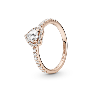 Foto 1 | Foto 1 | Anillo Pandora De Corazón Elevado Brillante 14k 188421c02 Joyería De Lujo Para Mujer Ideal Para Regalo Elegante