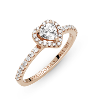 Foto 4 | Foto 4 | Anillo Pandora De Corazón Elevado Brillante 14k 188421c02 Joyería De Lujo Para Mujer Ideal Para Regalo Elegante