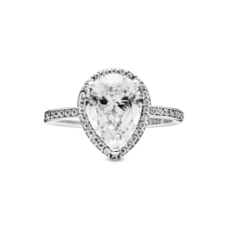 Foto 2 | Foto 2 | Anillo Pandora Con Halo Brillante En Forma De Gota Original 196251cz Joyería De Lujo Para Mujer Ideal Para Regalo Elegante