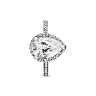 Foto 3 | Foto 3 | Anillo Pandora Con Halo Brillante En Forma De Gota Original 196251cz Joyería De Lujo Para Mujer Ideal Para Regalo Elegante