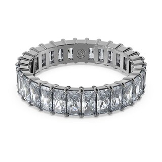 Foto 1 | Foto 1 | Anillo Swarovski Matrix Talla Baguette Gris Baño De Rutenio 5648916 Acabado En Rutenio Moderno Joyería De Lujo Para Mujer Ideal