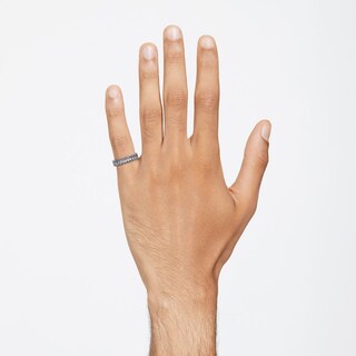 Foto 5 | Foto 5 | Anillo Swarovski Matrix Talla Baguette Gris Baño De Rutenio 5648916 Acabado En Rutenio Moderno Joyería De Lujo Para Mujer Ideal