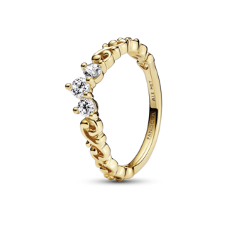 Foto 1 | Foto 1 | Anillo Pandora Tiara Remolino Real Recubrimiento En Oro 14k 162232c01 Baño De Oro 14k Joyería De Lujo Mujer Ideal