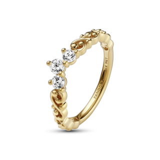 Foto 3 | Foto 3 | Anillo Pandora Tiara Remolino Real Recubrimiento En Oro 14k 162232c01 Baño De Oro 14k Joyería De Lujo Mujer Ideal