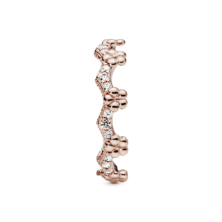 Foto 6 | Foto 6 | Anillo Pandora Corona De Flores Recubrimiento En Oro Rosa 14k 187924cz Baño De Oro Rosa 14k Joyería De Lujo Para Mujer Ideal