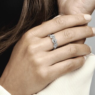 Foto 6 | Foto 6 | Anillo Pandora Tres Pensamientos Original Joyería Fina 190786c01 Joyería De Lujo Para Mujer Ideal Para Regalo Elegante