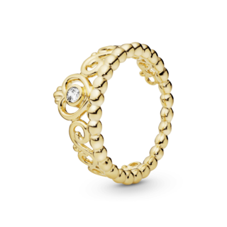 Foto 1 | Foto 1 | Anillo Pandora Tiara De Princesa Recubrimiento En Oro De 14k 167158cz Baño De Oro 14k Joyería De Lujo Mujer Ideal