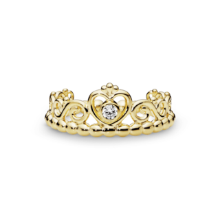 Foto 2 | Foto 2 | Anillo Pandora Tiara De Princesa Recubrimiento En Oro De 14k 167158cz Baño De Oro 14k Joyería De Lujo Mujer Ideal