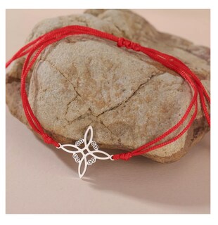 Foto 4 | Foto 4 | Collar Y Pulsera Nudo De Bruja 2 Pcs Rojo/plata