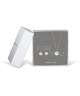 Foto 1 | Foto 1 | Set De Joyas Bering 427-707-gold Steel Con Cristal Blanco - Venta Internacional.