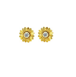 Foto 5 | Foto 5 | Collar de Girasol Aretes Dije Chapado en Oro 18k Joyería Mujer 3 Piezas