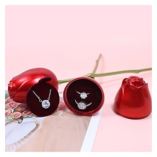 Foto 4 | Foto 4 | Rosas Exquisita Belug , Regalos Para Mujeres, Regalos De San Valentín Plata Rojo