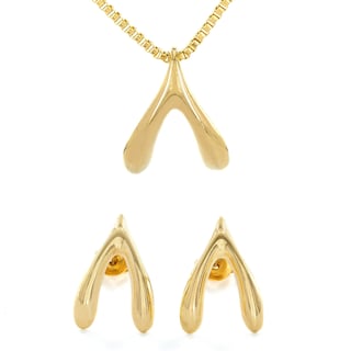 Foto 1 | Foto 1 | Set De Joyas West Coast Jewelry Elya De Acero Inoxidable Chapado En Oro - Venta Internacional.