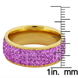 Foto 3 | Foto 3 | Anillo West Coast Jewelry Elya De Acero Chapado En Oro Para Mujer - Venta Internacional.