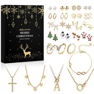 Foto 1 | Foto 1 | Calendario De Adviento Mjartoria 2024 Para Mujer Con Joyas De Oro - Venta Internacional.