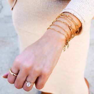Foto 7 | Foto 7 | Conjunto De Joyas West Coast Paperclip, Collar Y Pulsera - Venta Internacional.