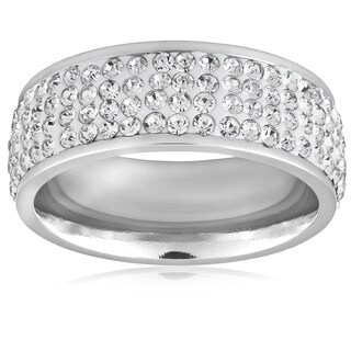 Foto 2 | Foto 2 | Anillo West Coast Jewelry Elya De Acero Inoxidable Con Cristales Para Mujer - Venta Internacional.
