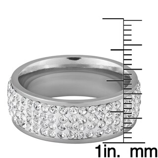 Foto 3 | Foto 3 | Anillo West Coast Jewelry Elya De Acero Inoxidable Con Cristales Para Mujer - Venta Internacional.