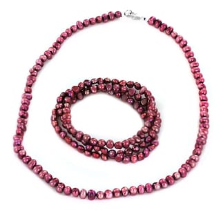 Foto 1 | Foto 1 | Conjunto De Joyas West Coast Jewelry Pink Freshwater Pearl Para Mujer - Venta Internacional.