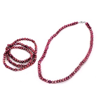 Foto 2 | Foto 2 | Conjunto De Joyas West Coast Jewelry Pink Freshwater Pearl Para Mujer - Venta Internacional.