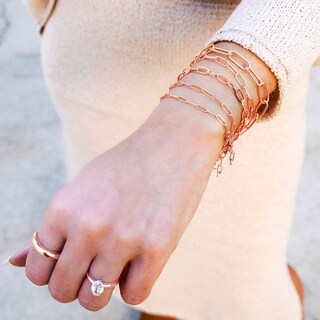 Foto 7 | Foto 7 | Conjunto De Joyas West Coast Paperclip, Collar Y Pulsera - Venta Internacional.