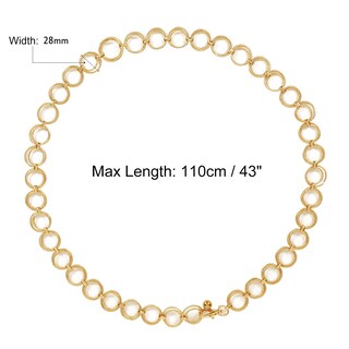 Foto 7 | Foto 7 | Cinturón Con Cadena Whippy Con Junta Tórica Metálica Para Mujer, Aleación Dorada - Venta Internacional.
