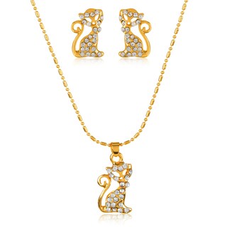 Foto 1 | Foto 1 | Conjunto De Joyas, Collar Y Pendientes Elya Crystal Studed Cat - Venta Internacional.