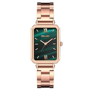 Foto 1 | Foto 1 | Reloj Huoguo Con Números Romanos Rectangulares Creativos Para Mujer  De Acero - Venta Internacional.